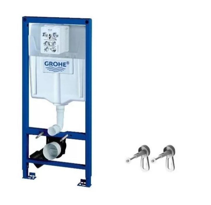 Структура за вграждане Grohe Rapid SL бутон Skate Cosmoplitan и крепеж