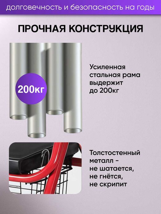 Ходунки Роллатор для пожилых и инвалидов