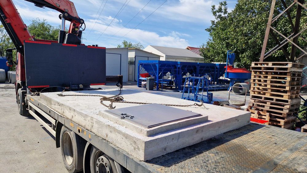 Capac din beton armat, placa de acoperire camine beton