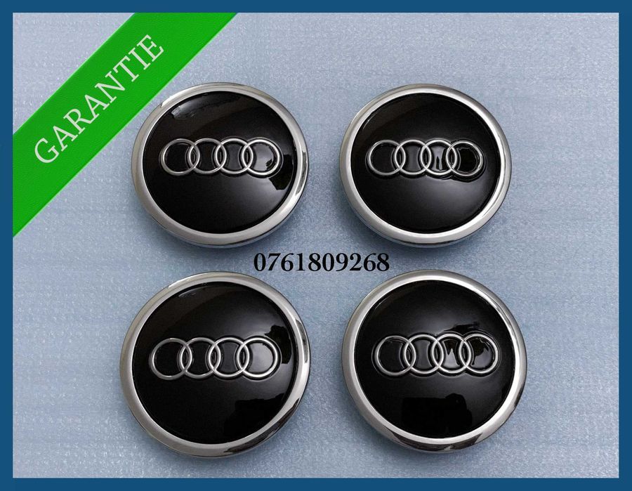 Set 4 capace 69mm 4B0601170A jante aliaj Audi A4 A6 A7 A8 Q1 Q3 Q5 Q7