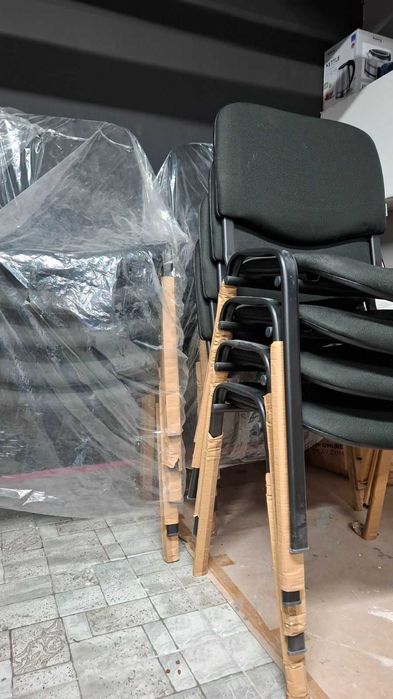 ОФИС СТОЛ, Посетителски стол, Стол за чакалня, 10 БР - ЧИСТО НОВИ