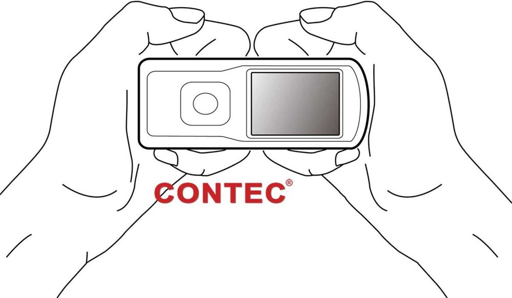 Преносим ЕКГ/ЕКГ монитор CONTEC с компютърен софтуер, електрокардиограма, Bluetooth, пулсомер