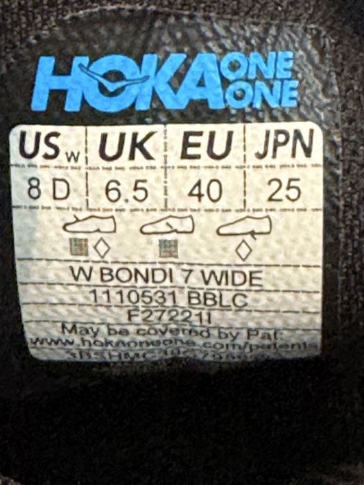 Маратонки HOKA BONDI 7 .Номер 40