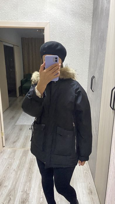 Пуховик зимний короткий