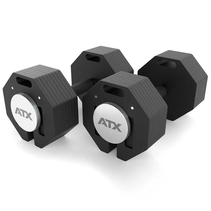 Регулируеми Дъмбели ATX® Octa Dumbbells – 2 х 36 кг, Чифт Гири