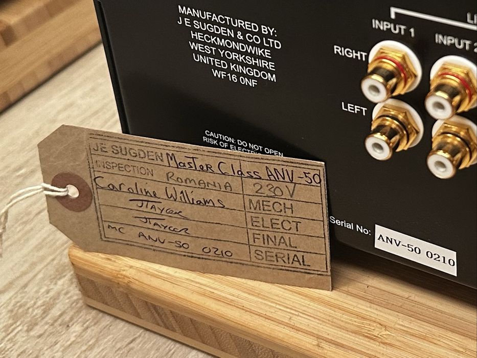 Sugden Masterclass ANV-50 Black – Class A – ca nou – cutie + telecomandă