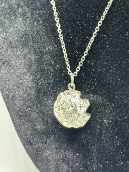 Нов сребърен синджир с висулка роза 5.63гр 925