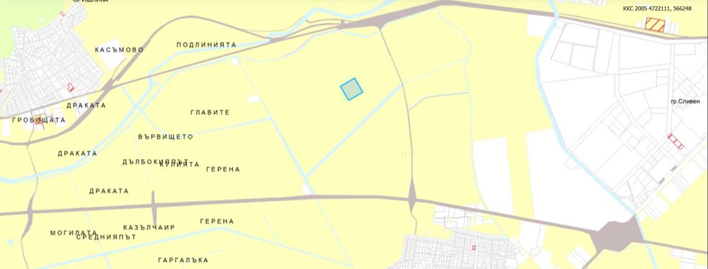 26 655 кв.м., обработваема земеделска земя - две съседни ниви, 4та к-я, в кв. ”Речица”, гр. Сливен