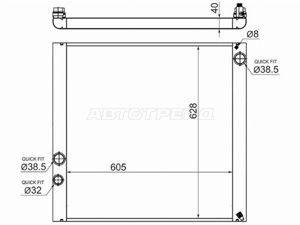 Радиатор Land rover Range rover