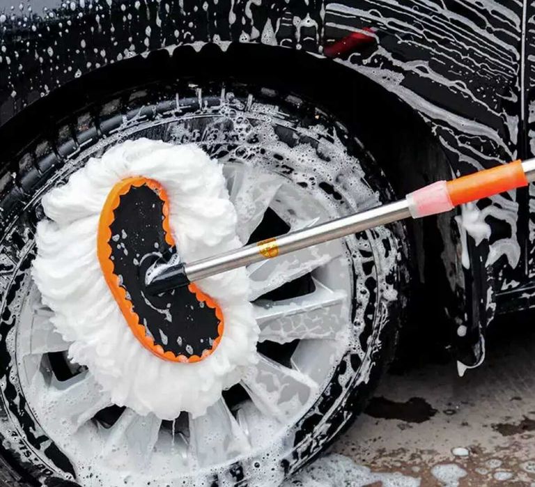 Четка за автомивка с телескопична дръжка до 120см, без драскотини