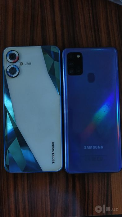 Tecno SPARK 9 pro va samsung A21s  telefoni