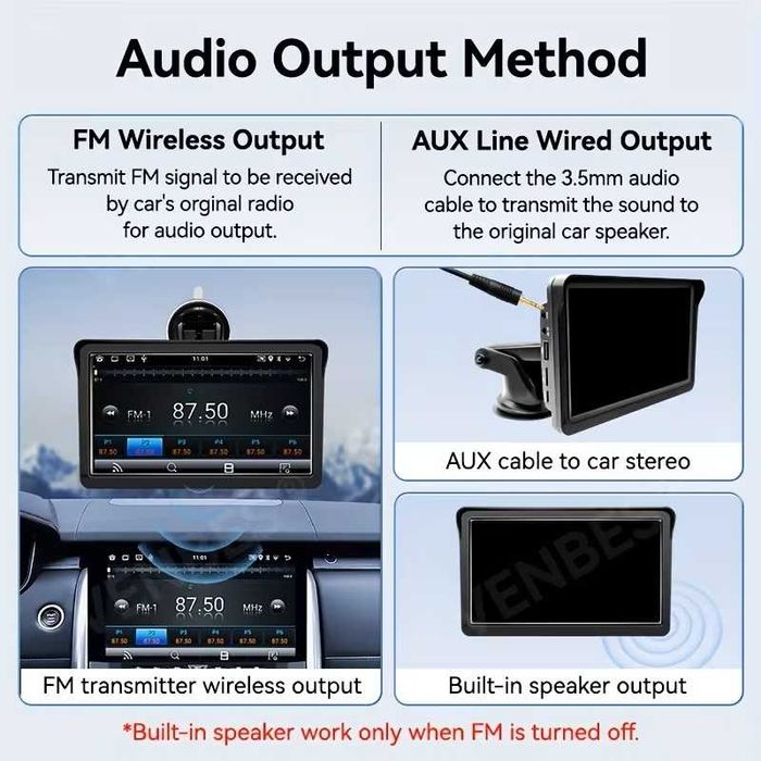 Мултимедийна система, сензорен екран, 7 инча