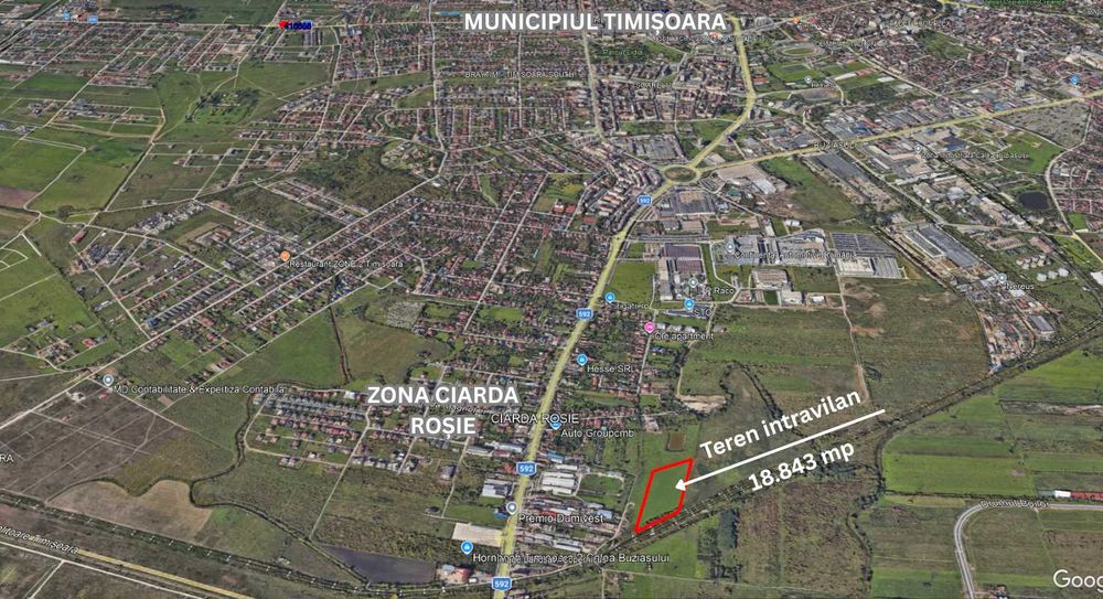 Teren intravilan de vânzare – Timișoara, zona Ciarda Roșie