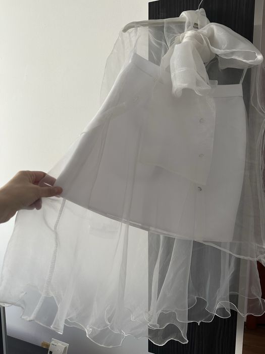 Costum Compleu alb elegant