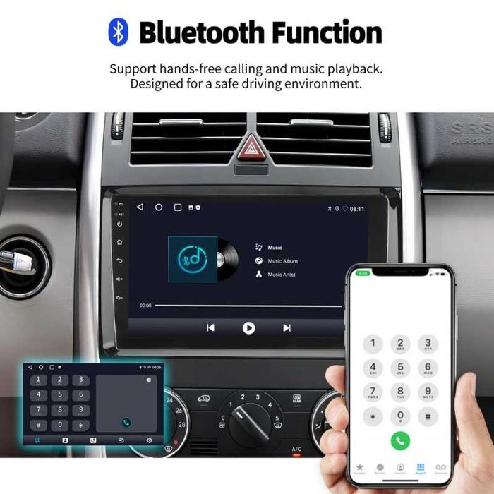 9” 2-DIN 6/128GB  Android’14 Mercedes A/B Class W169 W639 W245 Vito