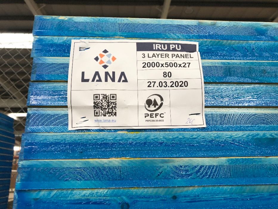 Panouri cofraje doka LANA 27mm cu cant protejat vopsea acrilica Albast