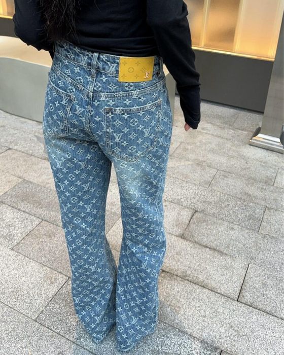 Louis Vuitton монограм дънки oversize, S M L, лимитирани овърсайз