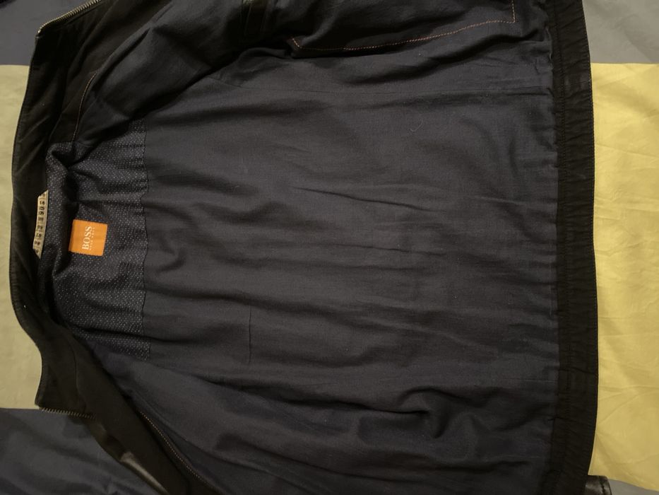 Geaca de piele naturala Hugo Boss