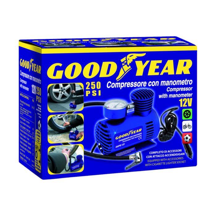 Компресор за помпане на гуми 12 ATM 250PSI Goodyear Гудиър