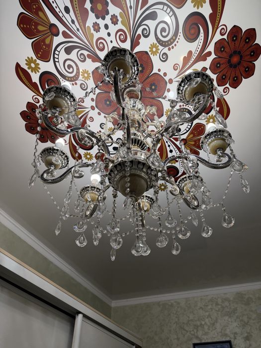 Люстра хрустальная на 8 ламп (классика)