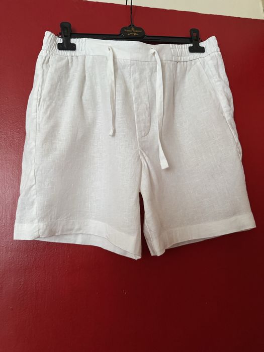 Мъжки 100% ленен къс панталон L/ XL