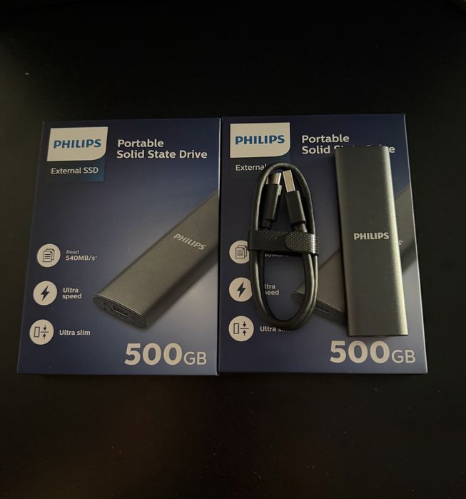 SSD Portabil Philips 500 gb NOU