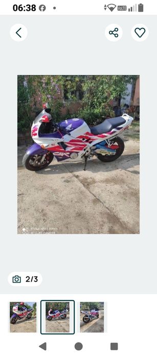 Honda CBR de 600 cm