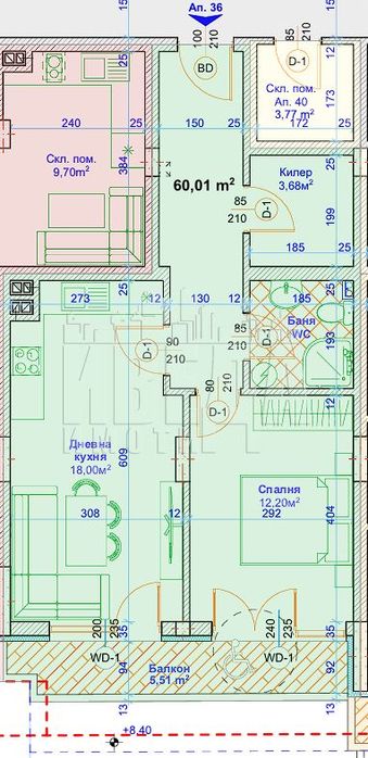 Продава се Двустаен апартамент в Варна, Възраждане 1 - 73 кв.м за 1768 €/кв.м - Снимка #1