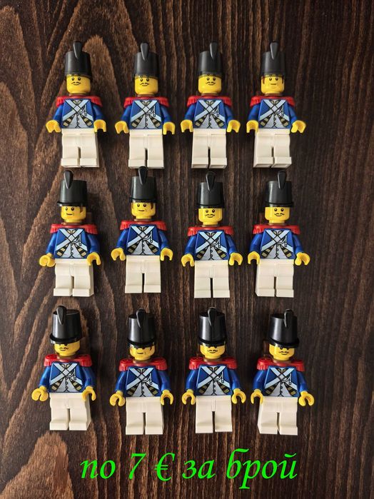LEGO минифигурки рицар пират сокол вълк форестмен