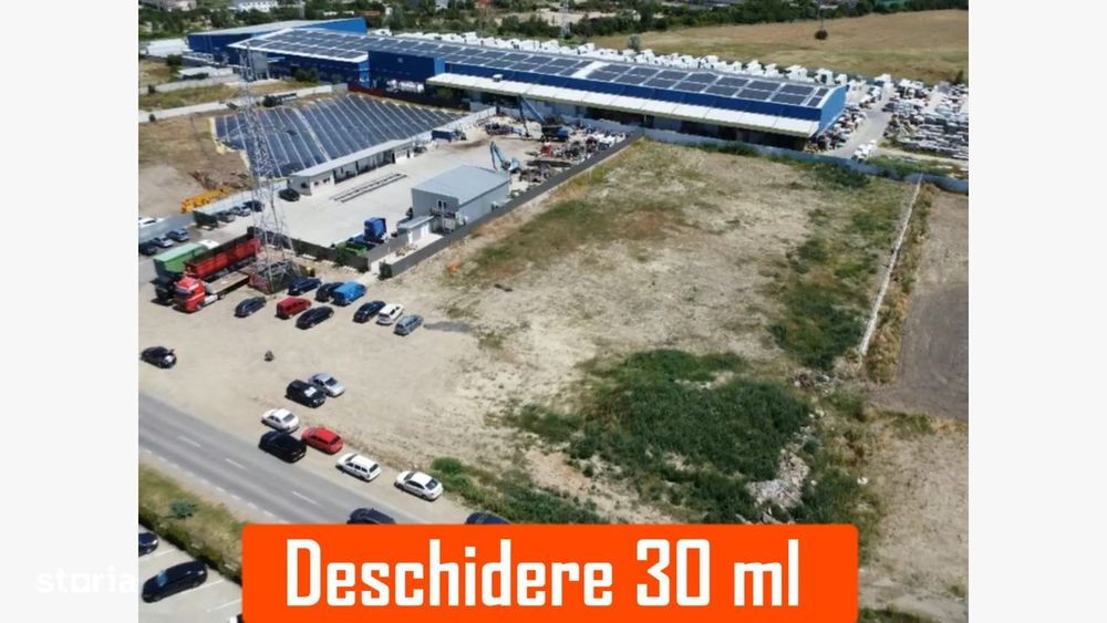 Teren intravilan 3600mp.- deschidere stradala 30ml. - Vedere 2