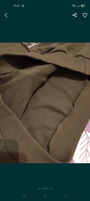 Продам хаки кофта с широким капюшоном