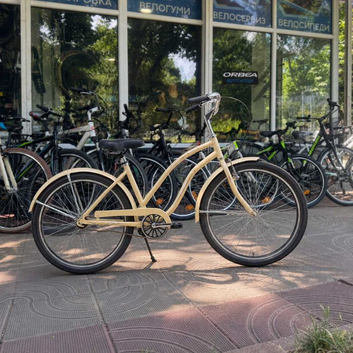 Tretwerk Elliot 26” градски ретро велосипед, Shimano Nexus 3, контра, кремав