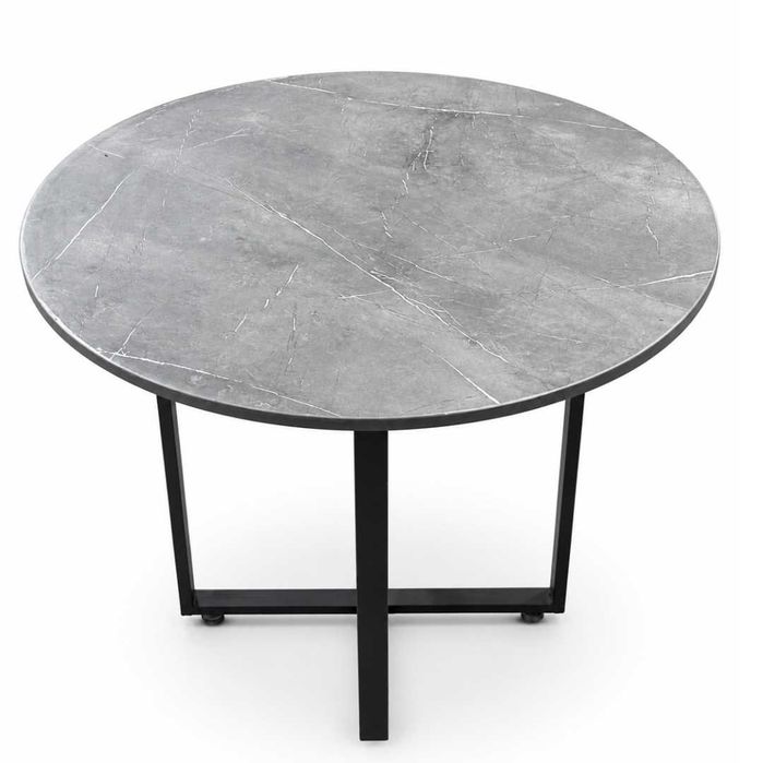Круглый обеденный стол ERGO Marble Grey