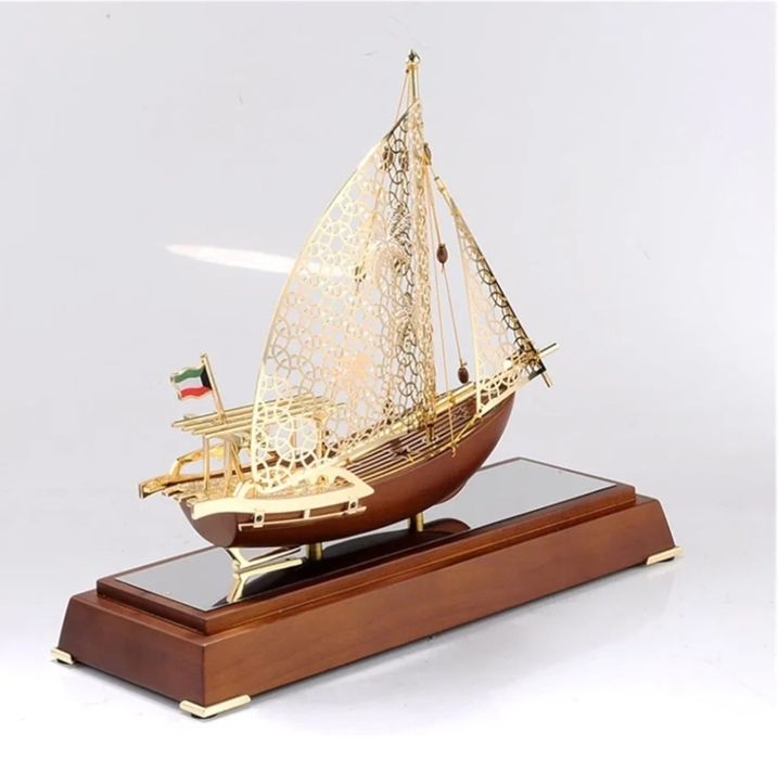 Люкс падарок Сувенирная модель корабля металлическая «Парусник