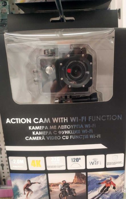 Action екшън камера 4K Ultra HD с Wi-Fi  DV 12.0 MP, 120° 900 mAh 2.0"