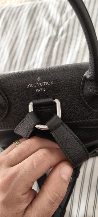 Rucsac  original Louis Vuitton negru piele