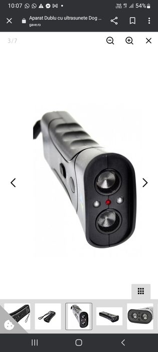 Aparat cu ultrasunete ,laser si lanterna pentru a indeparta ciini
