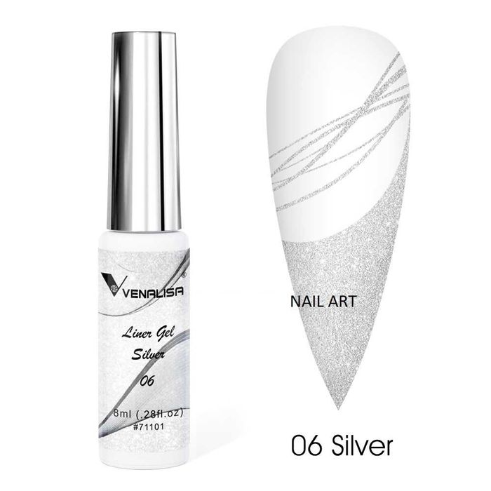 Venalisa Liner 8мл Гел лак с четка за тънки линии