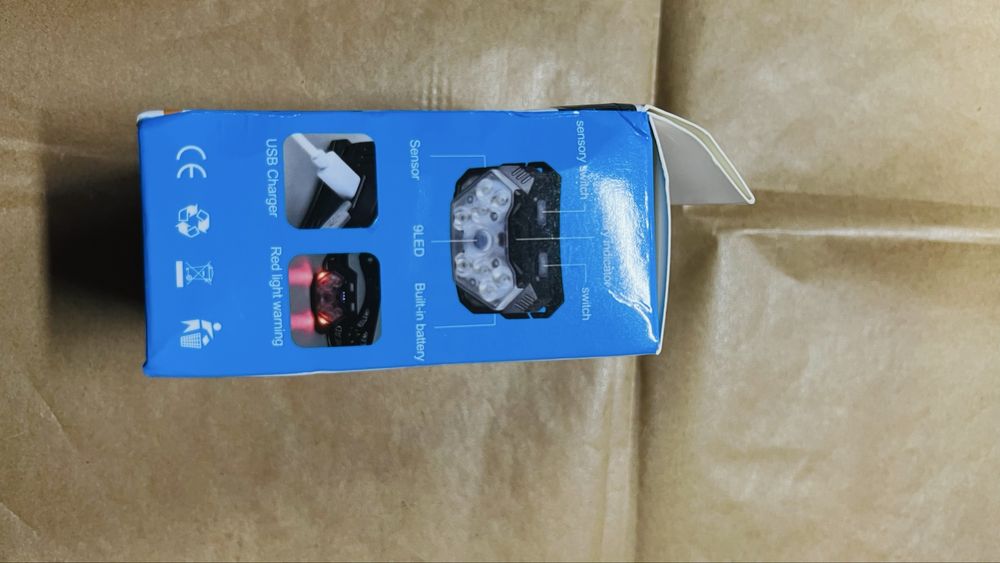 Супер мощен челник фенер за глава