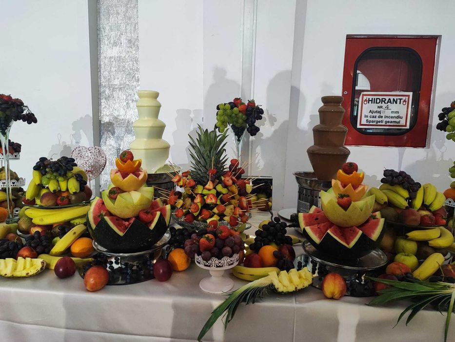 Fantana de ciocolata  si bar din fructe pentru evenimente