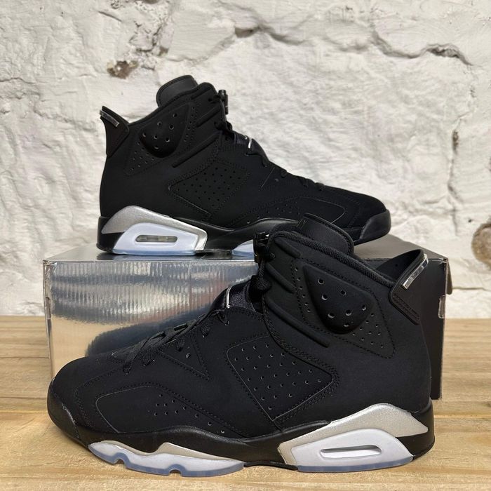 !ПРОМО! Air Jordan 6 Retro | Black/Chrome | + КУТИЯ