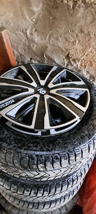 Jante tabla 5x112 R 16 cu cauciucuri M+S