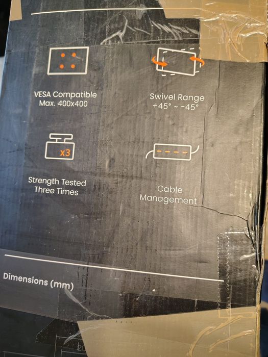 Stand de podea BRATECK FS35-44F-02 pentru TV de 45-65" până la 40 kg,