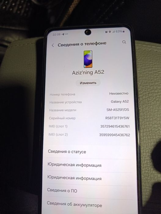Samsung A 52 sotiladi