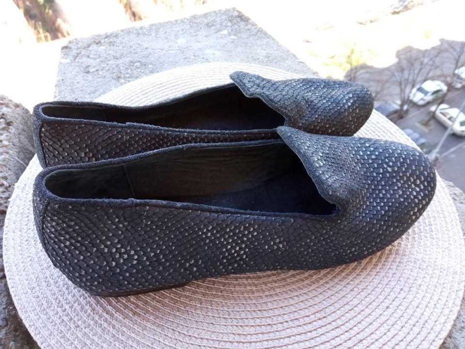 Pantofi piele Roberto Santi, mar. 39 (24 cm) made in Pakistan.