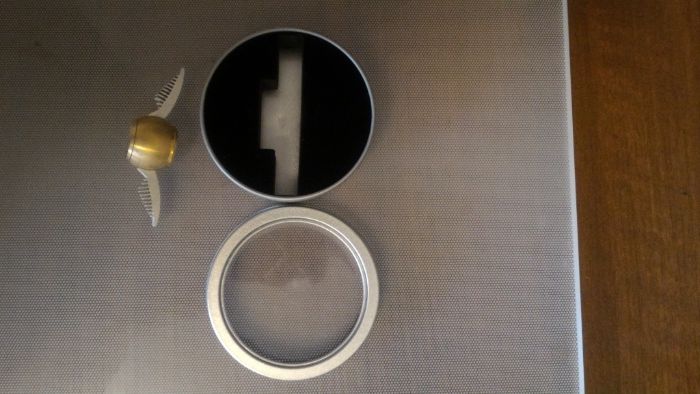 Спинер металлический, бочка