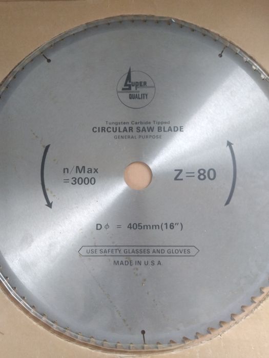 Обрезной металлический диск  по дереву