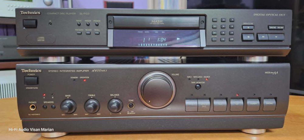 Amplificator Technics A-600 MK3 + CD Technics SL-PG3 Cu Telecomanda