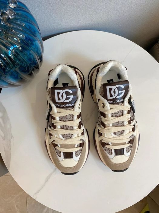D&G DG New Sneaker "Beige/Brown Monogram"