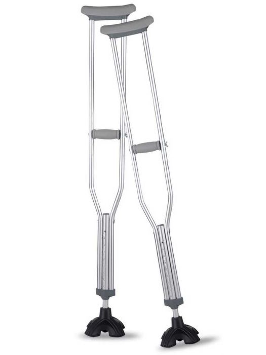 Костыль подмышечные с четырьмя ножками  AX-08